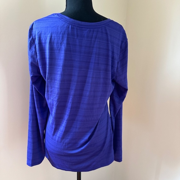 *DANSKIN NOW* Purple Long Sleeve Shirt Size Large (12-14) - Picture 4 of 7